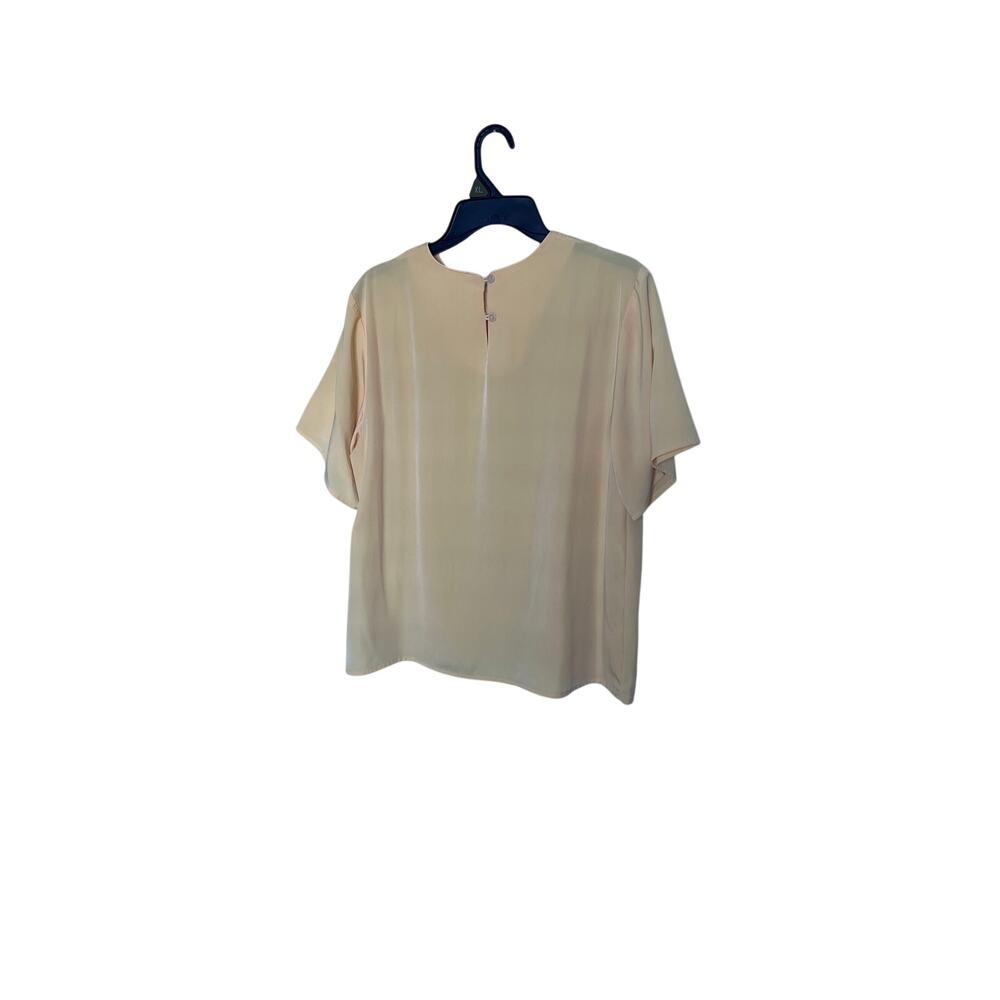 Jack Mulqueen Excellent condition Women’s yellow Short Sleeve Blouse Size L. - Picture 2 of 5